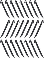 Stake in Kunststof per 24 - 230 mm - Antislip - Design Robusto - per Camping e Decorazioni di Giardino - Pali per Terra