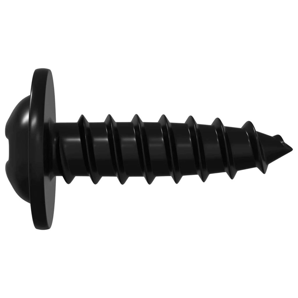 Chiodo autofilettante 16364 pcs Nero 3,5 x 12 mm Ferro