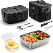 Set di pranzo elettrico 2L 80W con contenitore alimentare caldo e set di tazze e posate isolanti 10L