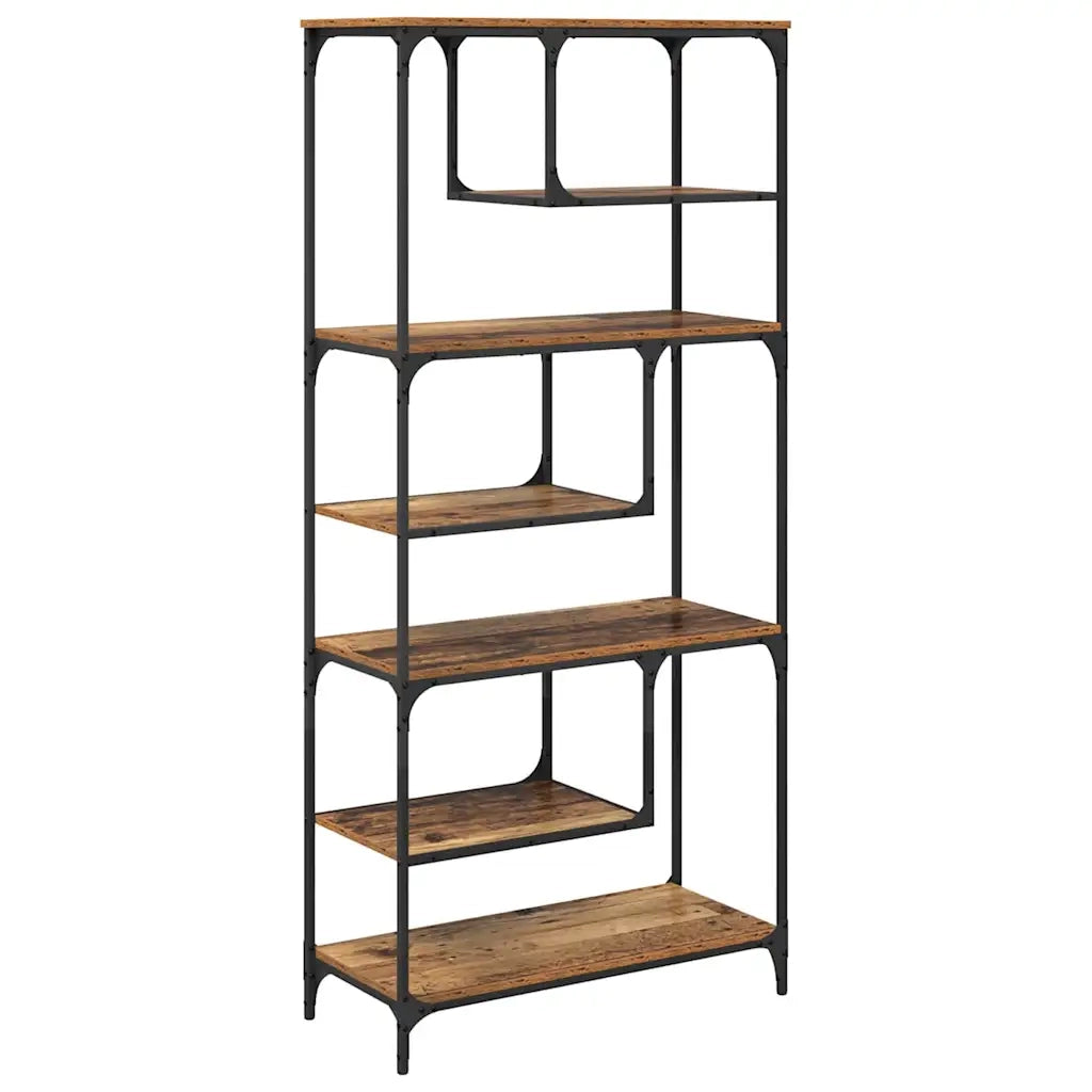 Libreria-Scaffale per Libri-Mobile di Stoccaggio Legno vecchio 81 x 36 x 176 cm Legno multistrato