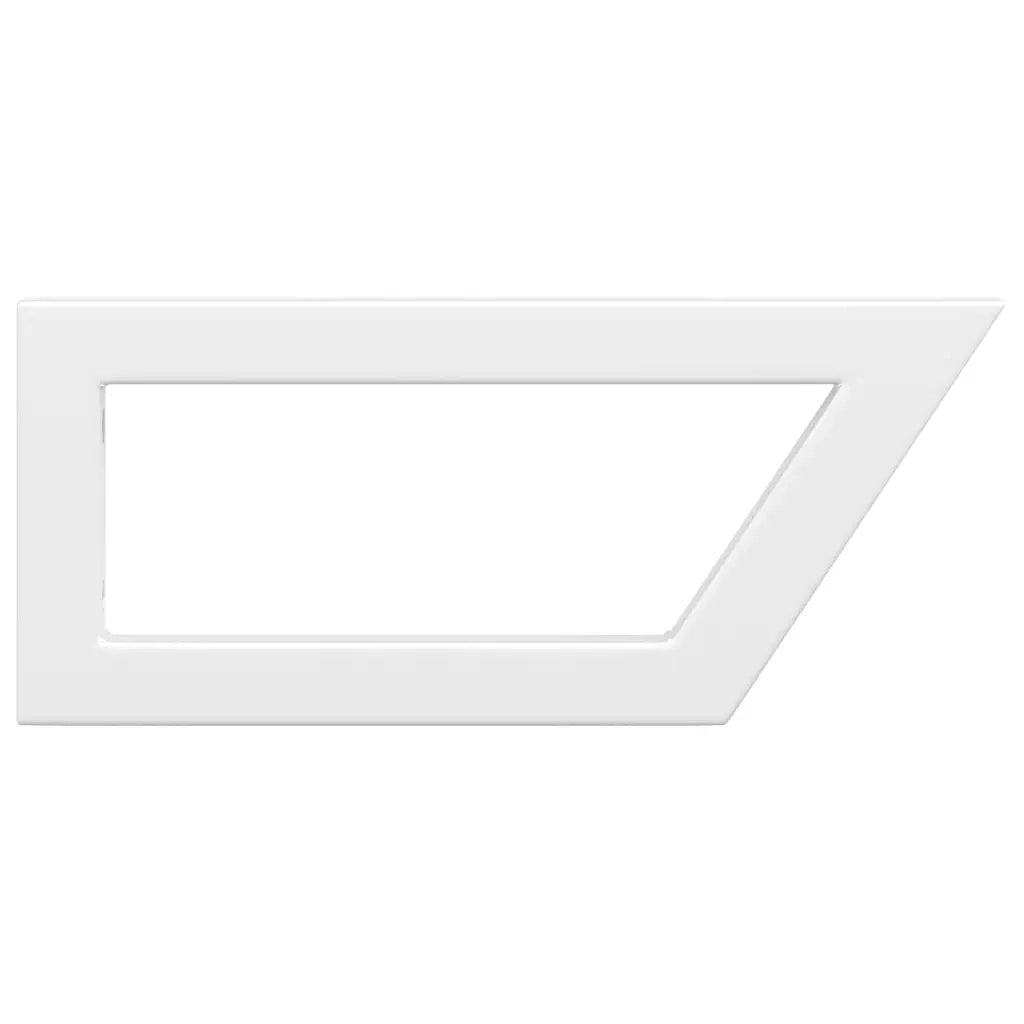 Reggimensole per Lavabo 2 pz-Supporti per mensole a muro Bianche Trapezio in Acciaio 792157