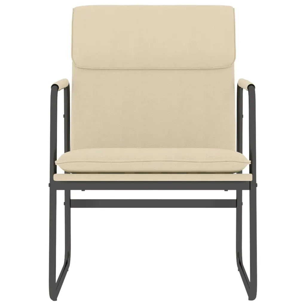 Sedia Lounge Crema 55x64x80 cm in Tessuto cod mxl 14143