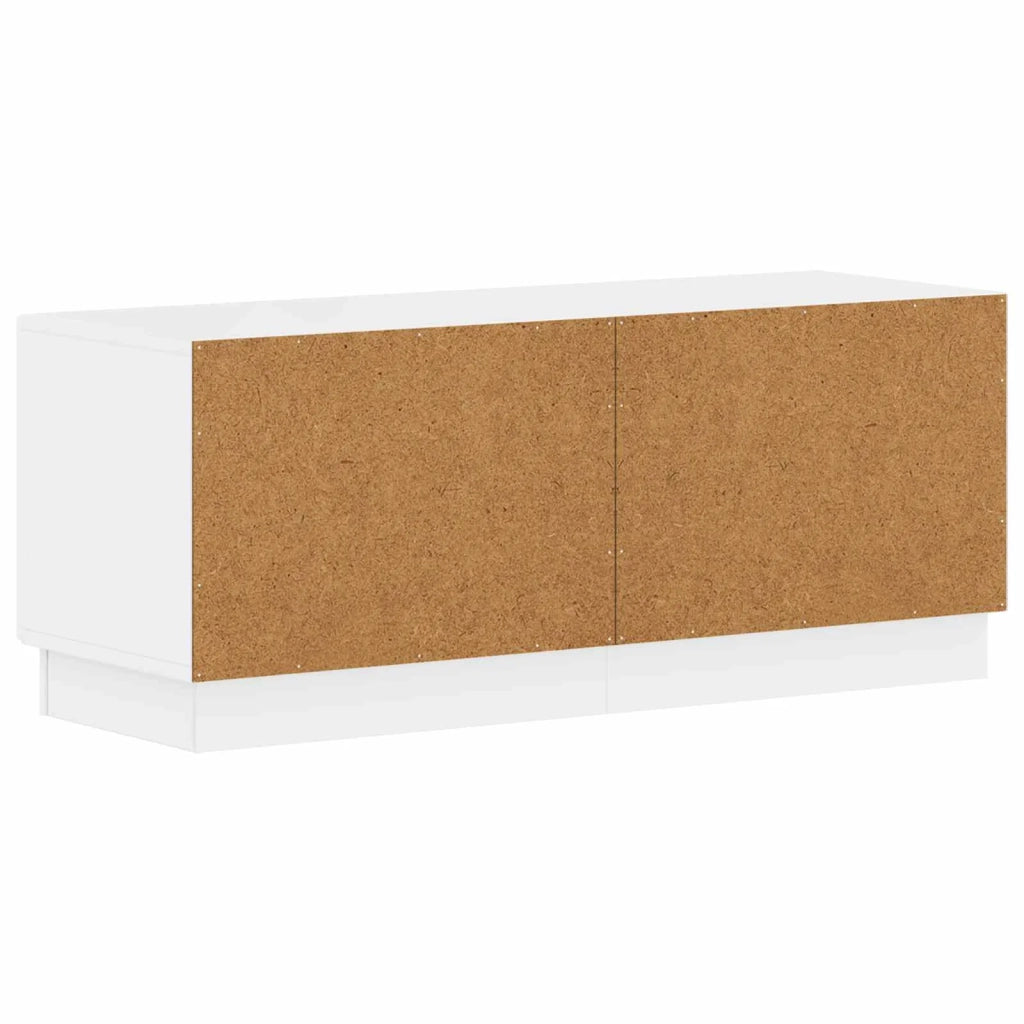 Mobile TV Bianco Lucido Legno ingegnerizzato 897339