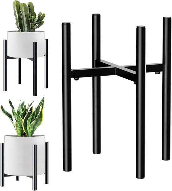 Regolatore di altezza per piante in nero - Design in metallo per interni ed esterni