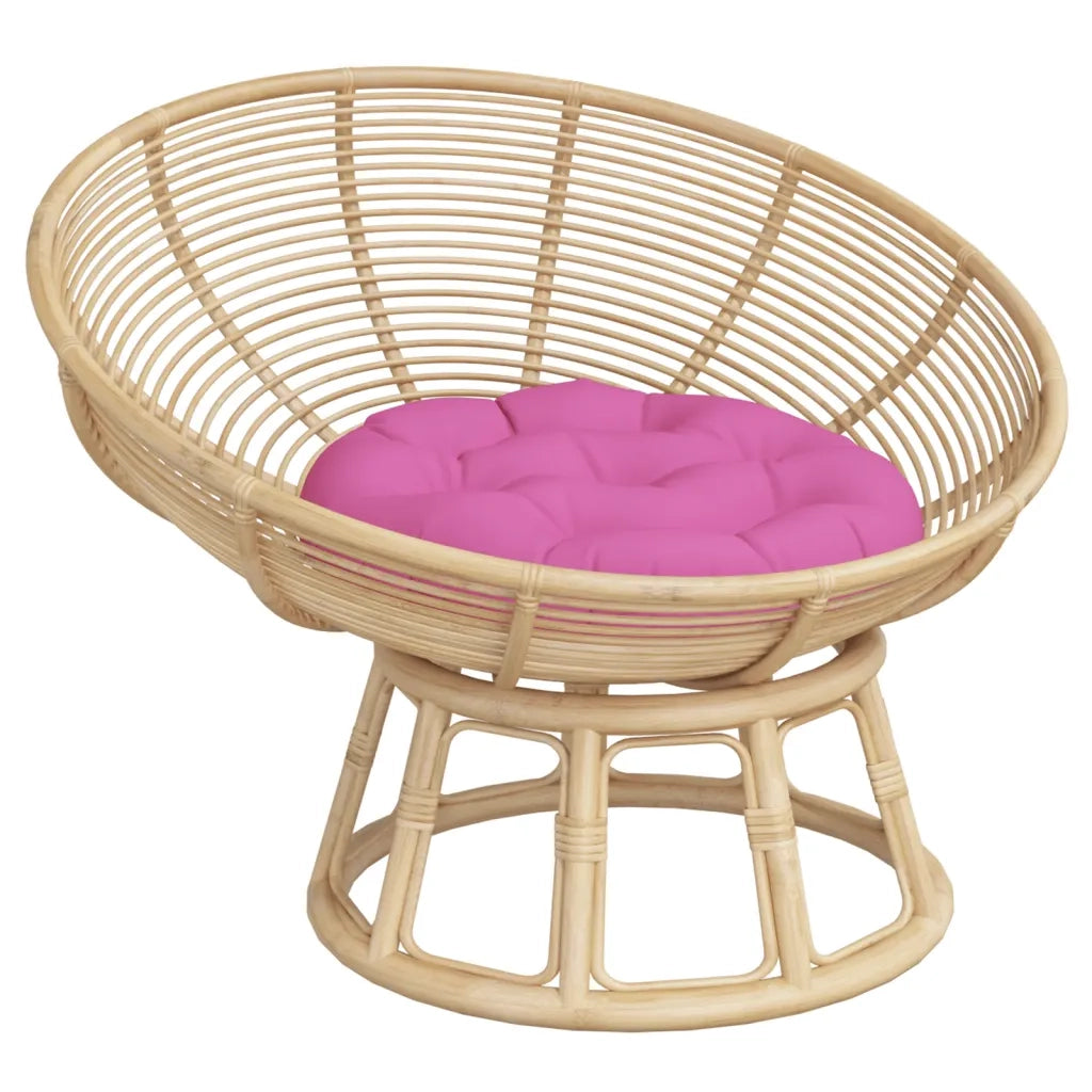 Cuscino Rotondo Rosa Ø 60x11 cm in Tessuto Oxford 361960