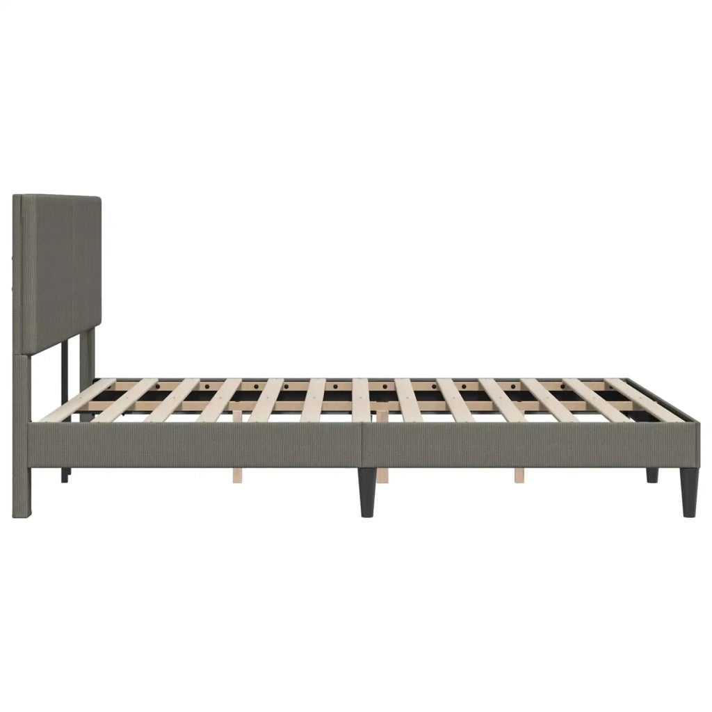 Struttura del letto Grigio Chiaro 120 x 190 cm Tessuto in Cords 42027720
