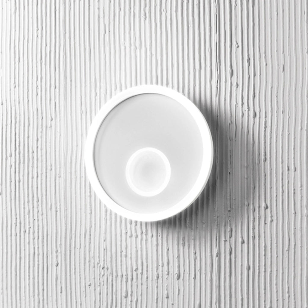 Applique Melania led 50W bianca, 2260lm, luce naturale 4000K, alluminio e metacrilato satinato, IP20, design moderno d.50cm