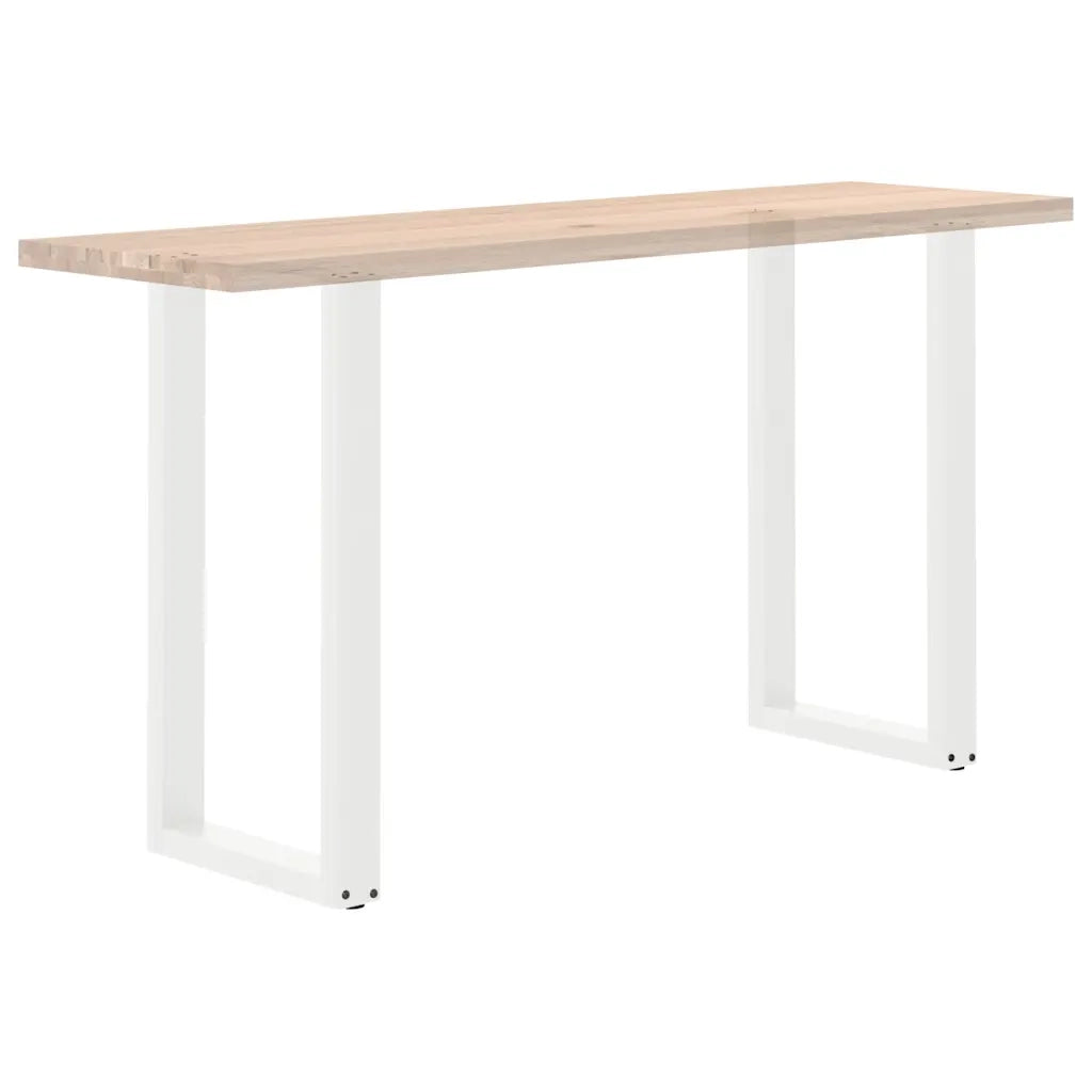 Gambe per tavolo da bar a forma di U 2 pz bianche 50x(90-91) cm in acciaio 4013221
