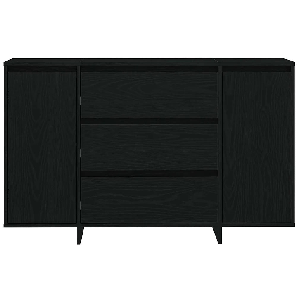 Credenza Rovere Nero 120 x 41 x 75 cm Legno multistrato 3333915