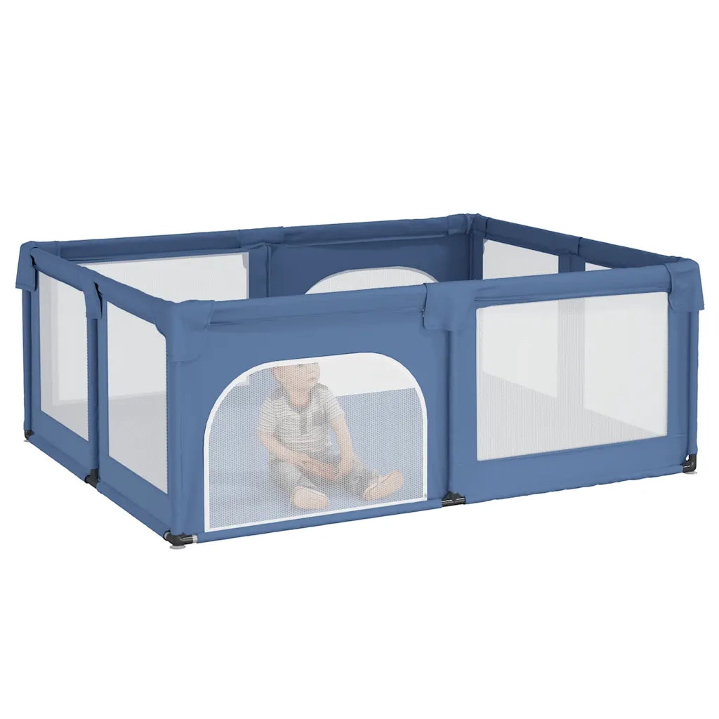 Box per Bambini con 2 Porte Blu Chiaro in Tessuto Oxford CFW5314031