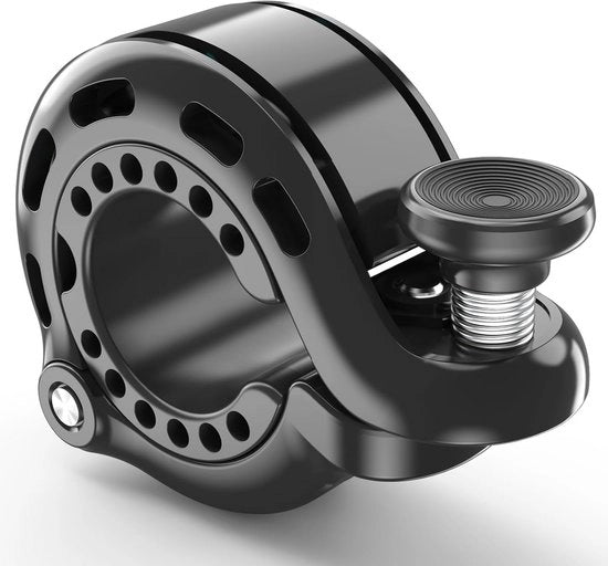 Sostegno di bicicletta in alluminio - 110 dB - Montaggio universale (22.2-31.8 mm) per bicicletta, e-bike e scooter