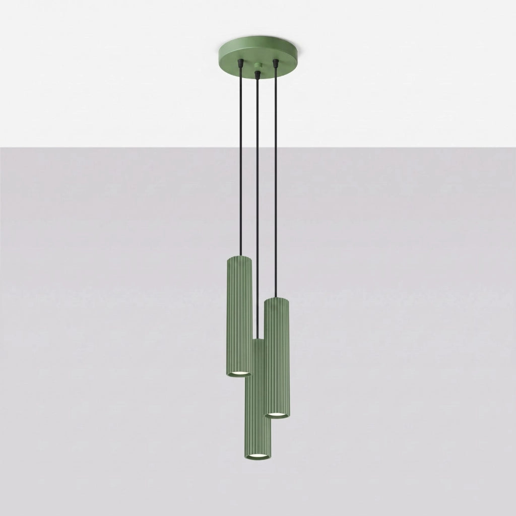 Lampada a sospensione KARBON 3P salvia
