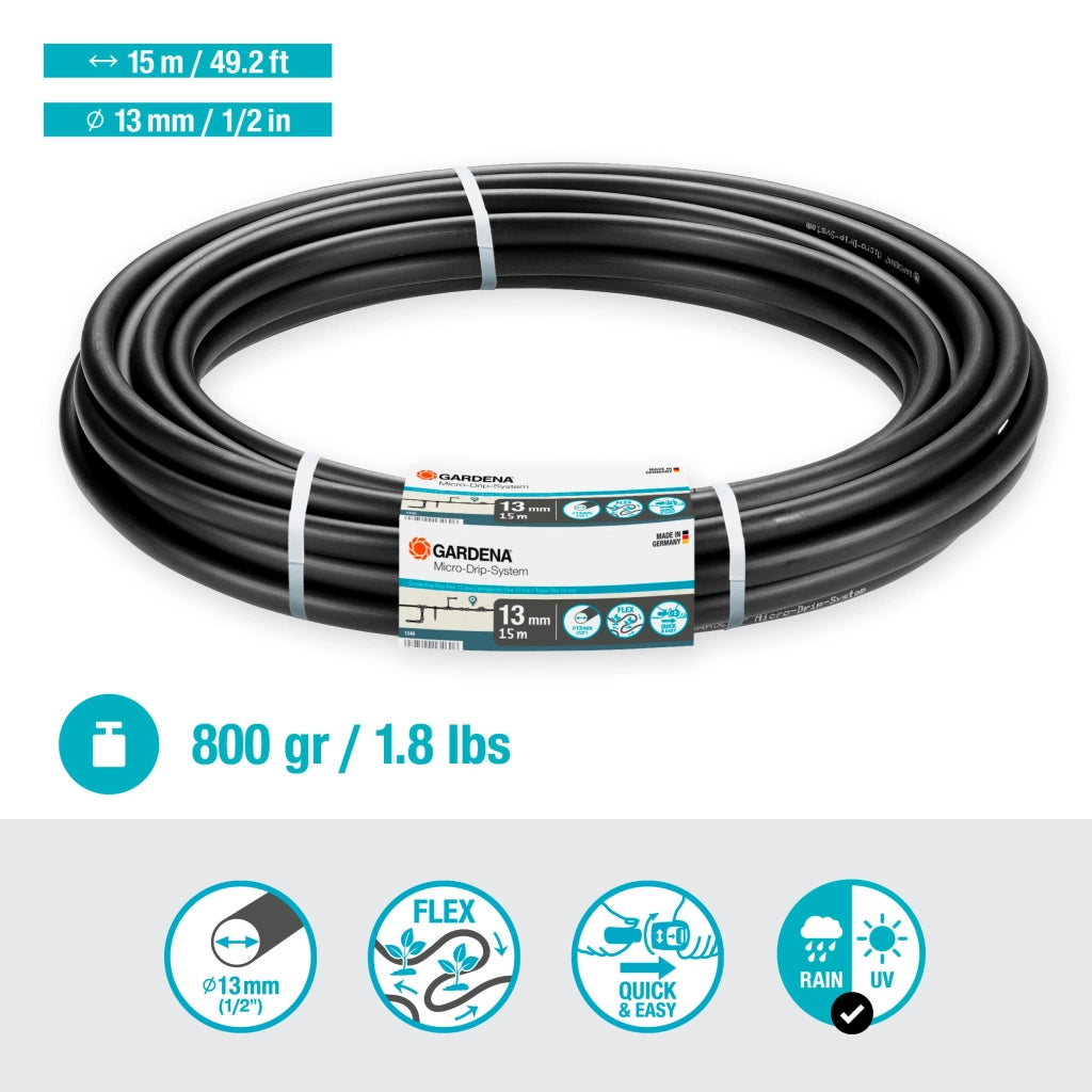 Tubo di Linea per Microirrigazione per Tubo da 1/2 in Rotoli da 20 m