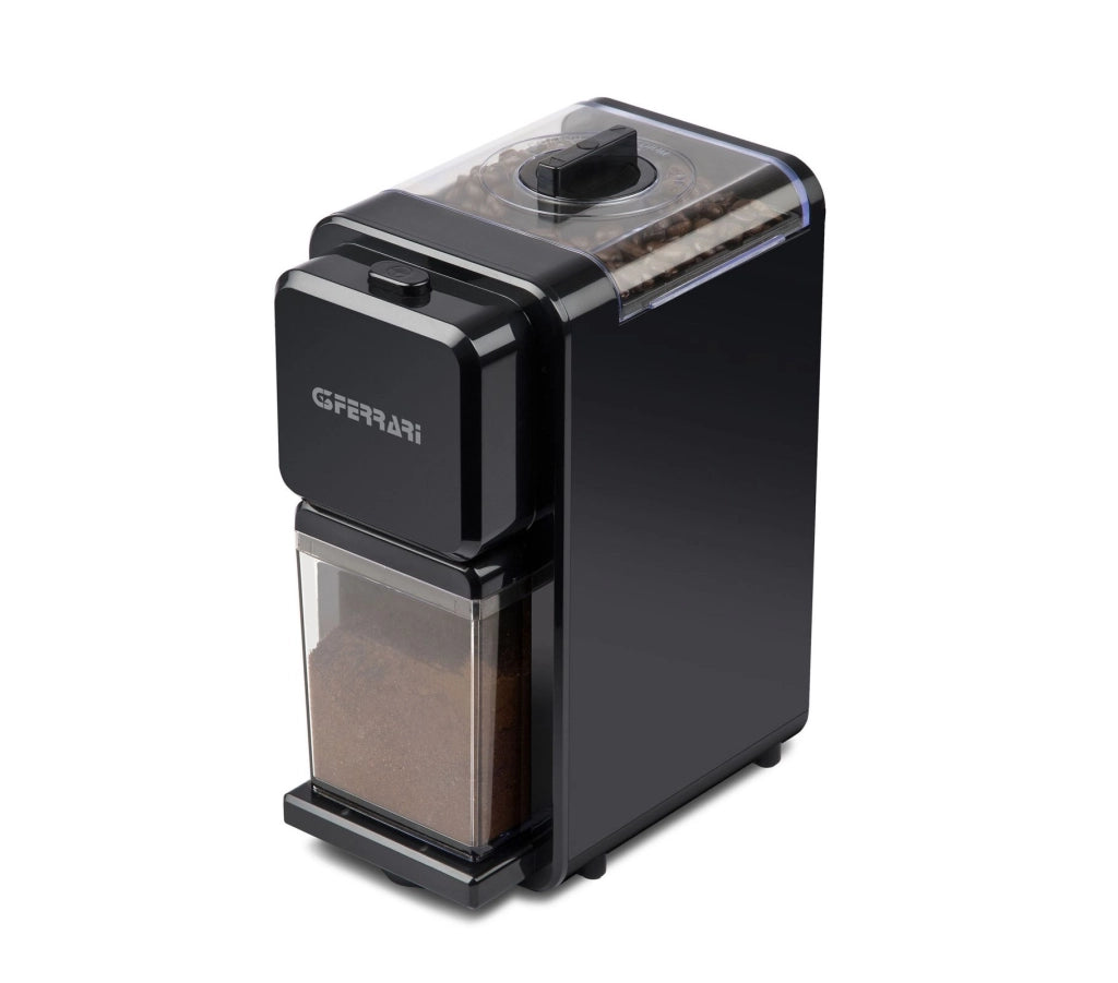 G3 ferrari g20129 aroma sì macinacaffè elettrico, 120 w, grandi capacità 100 g, 3 regolazioni di macinatura, funzionamento pulse, doppia sicurezza, nero