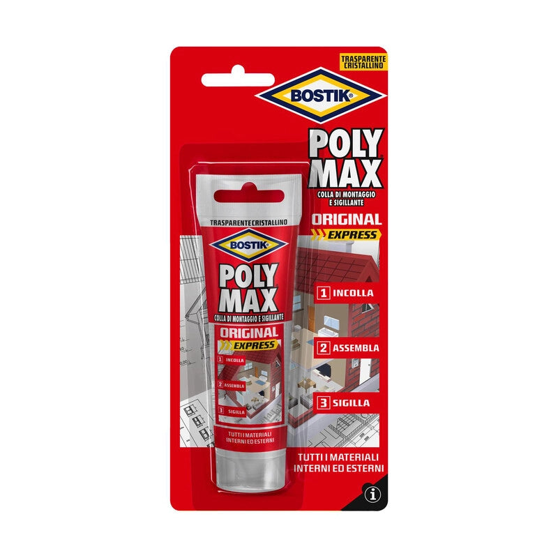 BOSTIK POLYMAX CRISTAL EXPRESS  75 G BLISTER- 12,0 pz