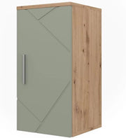 mobiletto bagno Irma, Verde salvia, 30 x 59 cm, adatto al montaggio a parete e combinabile con altri mobili Irma