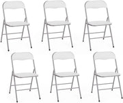 Set di 4 sedie pieghevoli in PU bianco KITY