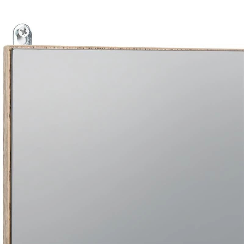 ARMADIETTO PENSILE PER BAGNO CON ANTA A SPECCHIO GRIGIO E ROVERE