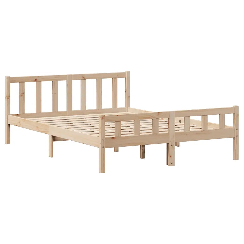 vidaXL Letto senza Materasso 120x190 cm in Legno Massello di Pino
