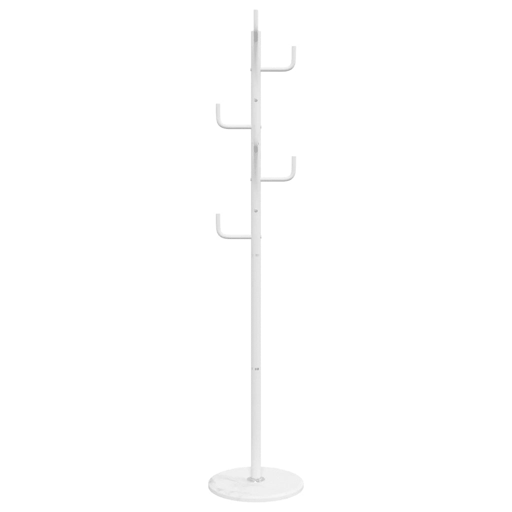 Appendiabiti Bianco 183 cm in Ferro Verniciato a Polvere 377106
