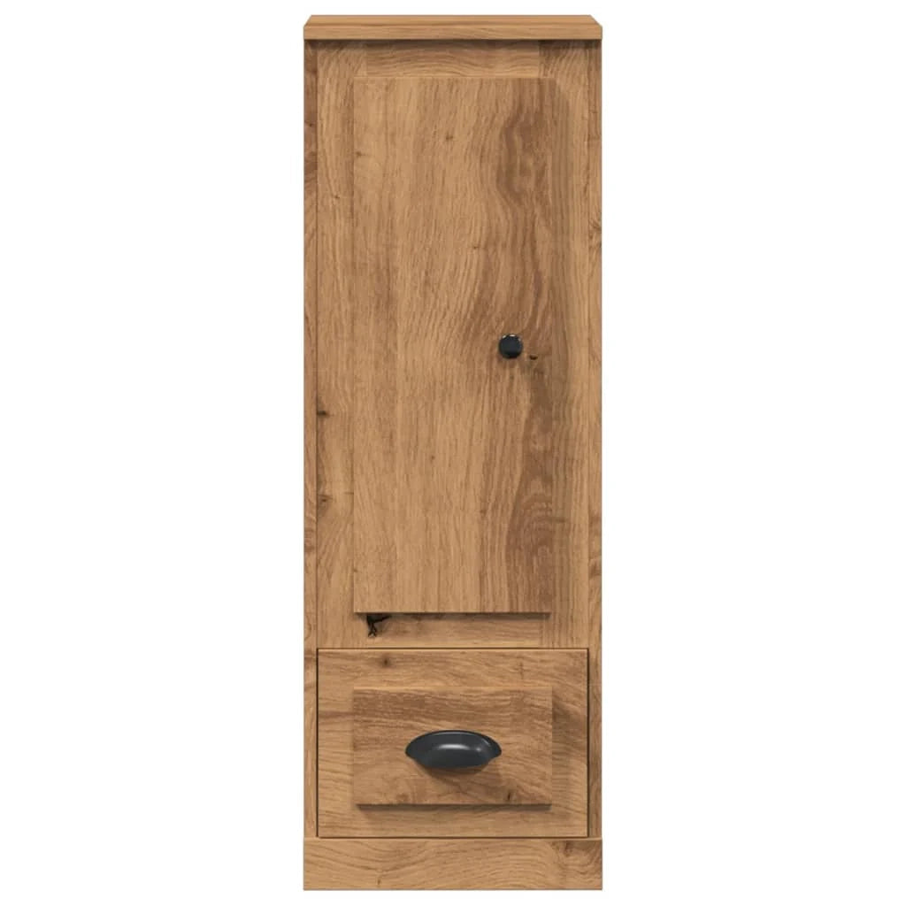 Buffet credenza cassettiera mobiletto mobile contenitore organizer cucina soggiorno salotto alto fatto a mano 36 x 35,5 x 103,5 cm legno ingegnerizzato marrone 02_0033161