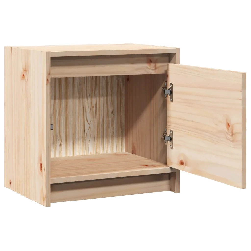 Comodino | Armadio da Notte | Mobiletto da notte 40x30,5x40 cm in Legno Massello di Pino