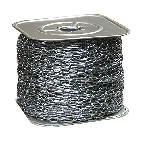 CATENIFICIO RIGAMONTI CGB18 Catena Genovese Zincata in Bobina Diametro 3,5 mm Lunghezza 60 m Carico di Lavoro 150 Kg colore Zincato