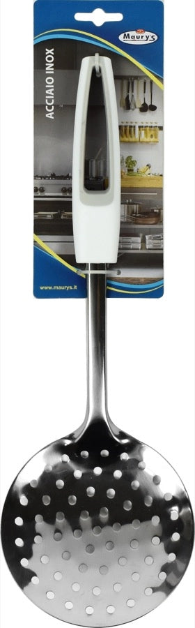 MAURY'S SILVER SCHIUMAROLA IN ACCIAIO INOX 34 CM
