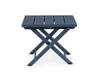 Tavolino da Salotto 44x43x36 cm in Alluminio Taylor Navy