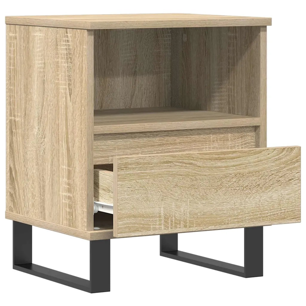 Comodino Rovere Sonoma 40x35x50 cm in Legno Multistrato 830642