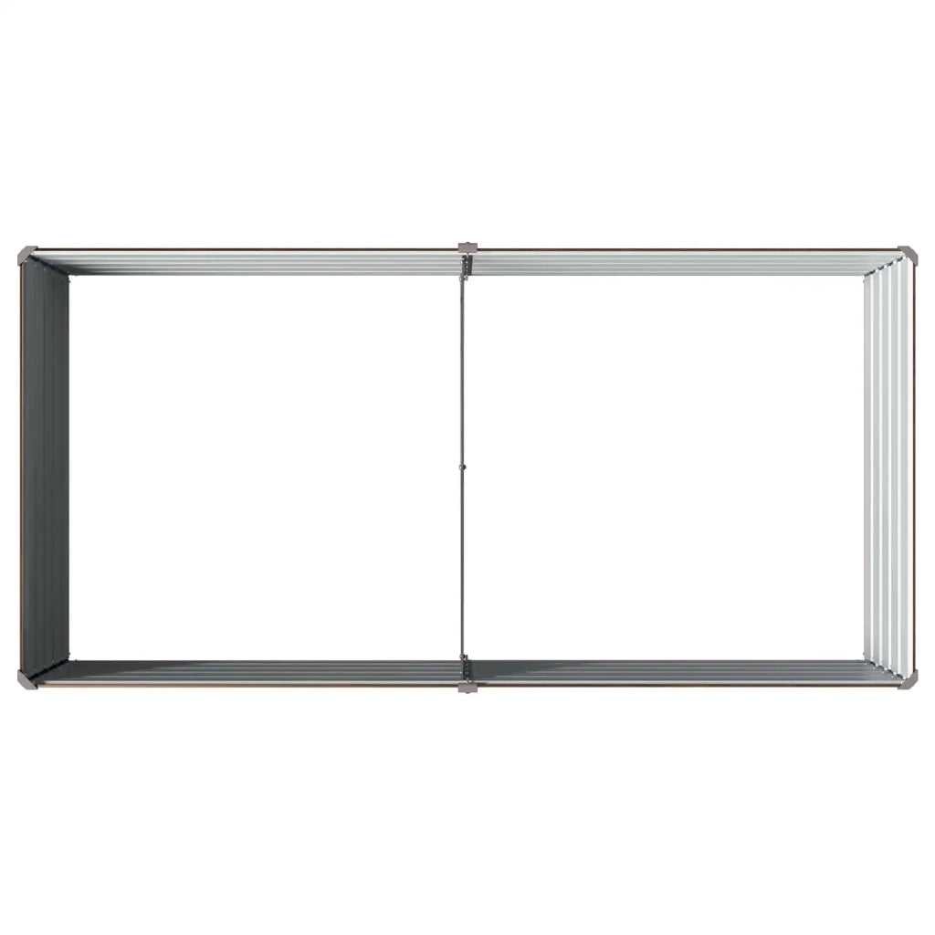 Letto rialzato da giardino Nero 160 x 80 x 55 cm 8006396