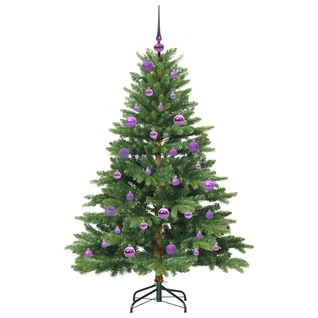 Albero di Natale artificiale con 150 LED Verde 150 cm PE e PVC 3397542