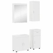 Set di mobili per il bagno con cassetto TULUM Bianco Lucido