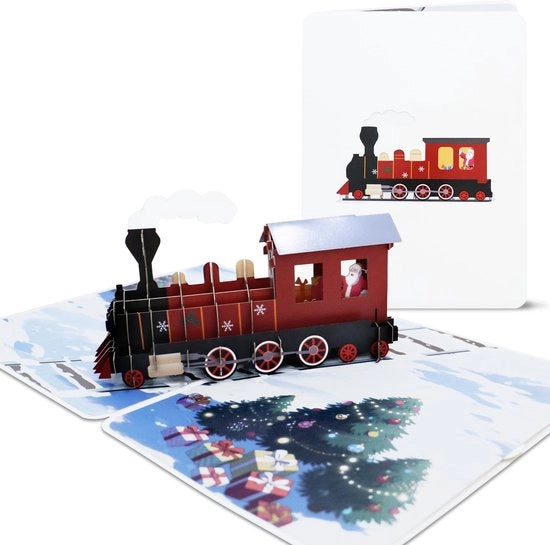 Carte Natali 3D Ripiegabili con Buste, Decorazione di Natale come Regalo, Carte Natali con Speranza per Bambini Amici Famiglia