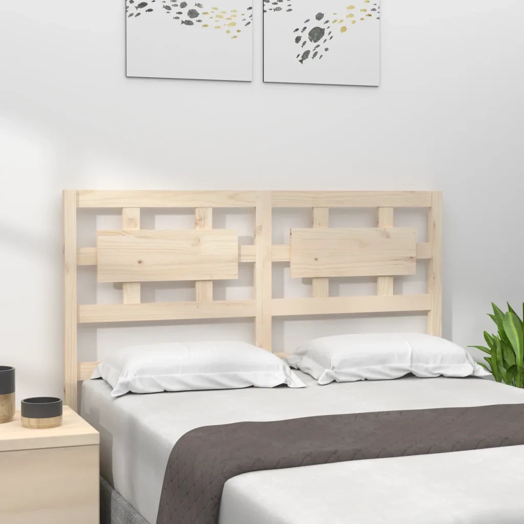 Testiera Letto-Testata-Testiera Decorativa 125,5x4x100 cm in Legno Massello di Pino 476085