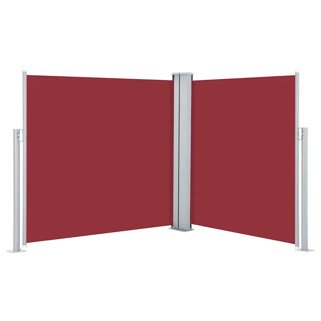 Tenda da Sole Laterale Retrattile-Tenda parasole per giardino Rossa 120x600 cm 718957