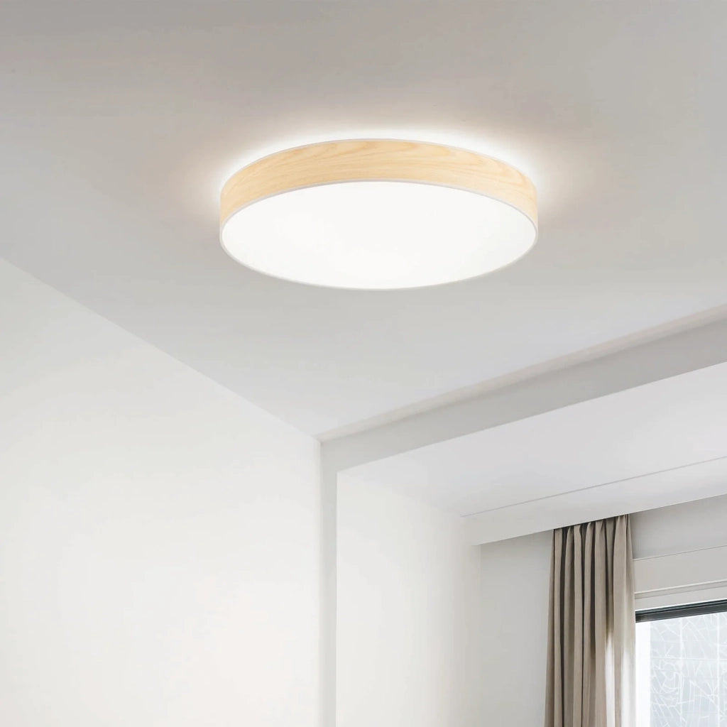 Paralume Cilindro Collezione SET Bianco D45 H9 Cm Tessuto Ideal Lux