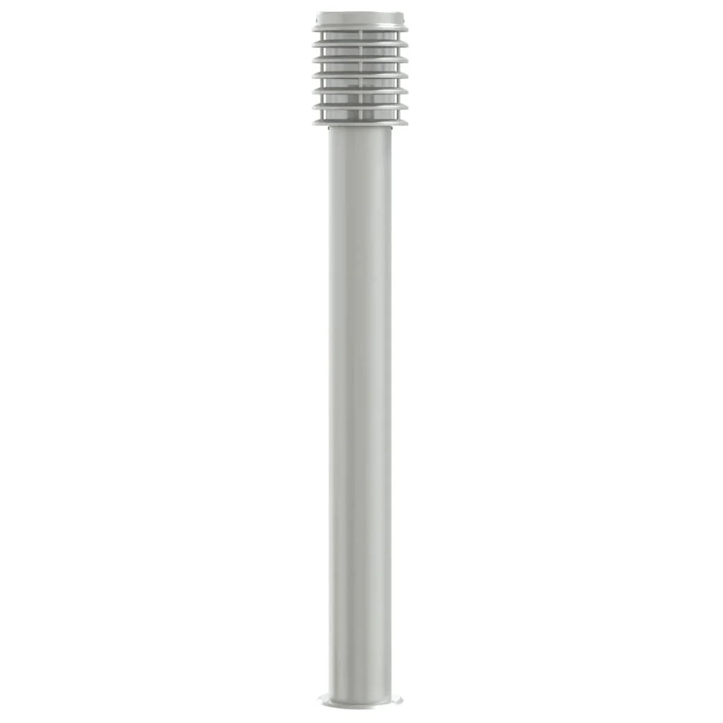 Lampada da terra per esterni in argento 110 cm acciaio inox argento 02_0042515