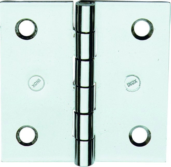 CERNIERA INOX NAUTICA ART.850IN MM.60HX50 PERNO FISSO 12 PZ.