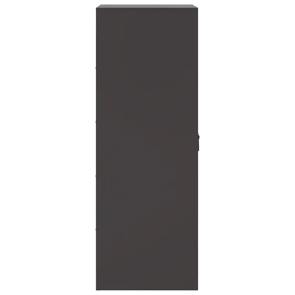 Credenza Nera 34,5x39x107 cm in Acciaio 841703