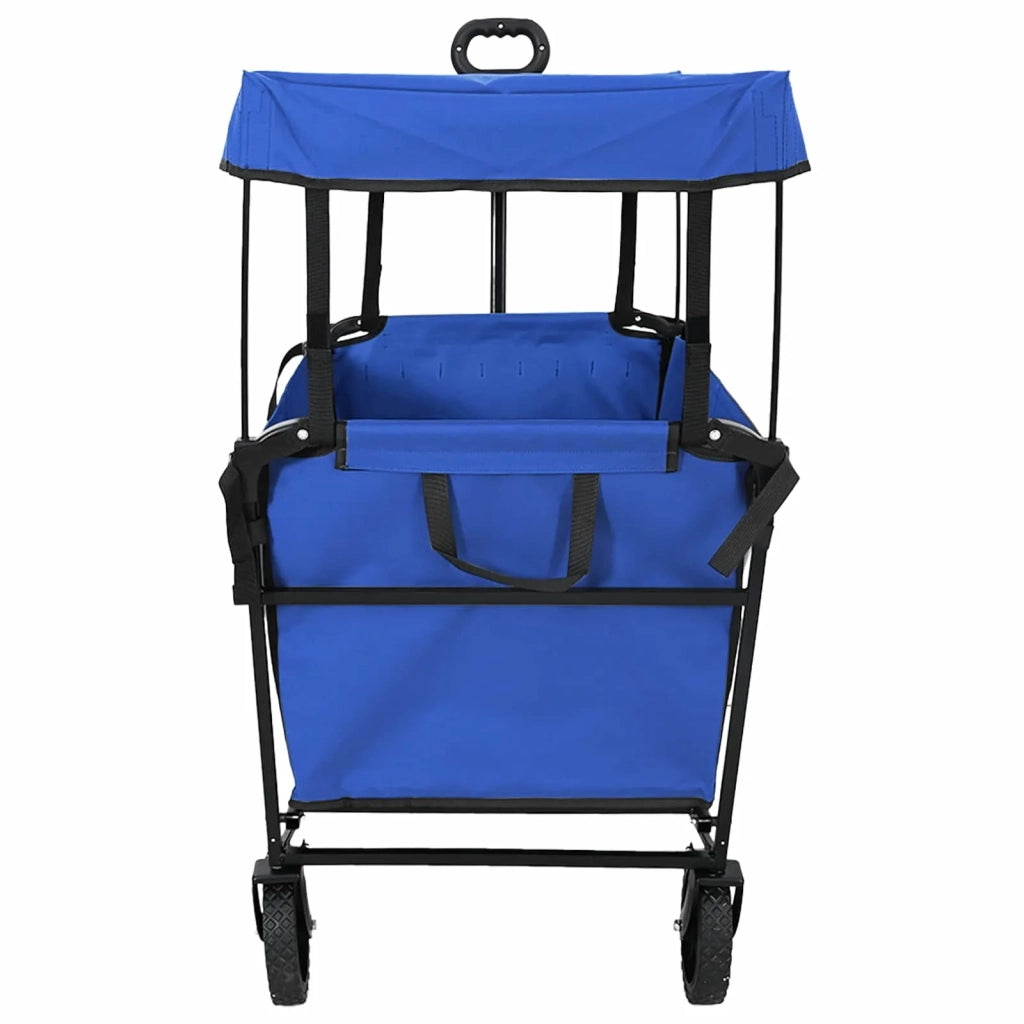 Carrello a Mano Pieghevole Nero 105 x 56,5 x 116 cm