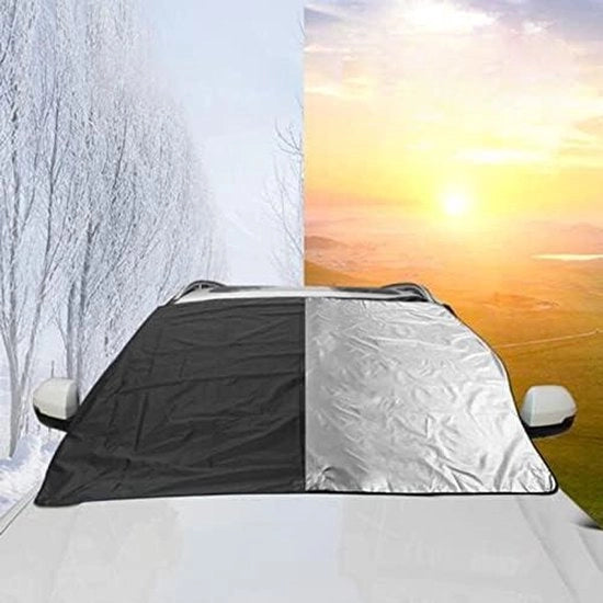 Ombrello per Parabrisi Auto Opacizzabile - 2 Maniglie - Blocca Radiazioni UV - Protezione per Parabrisi per Auto e Camion - Raffredda il Motore