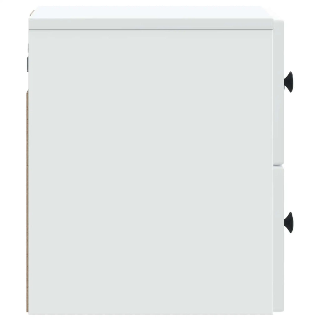 Mobiletto da notte a muro 2 pcs Bianco 33 x 34,5 x 40 cm