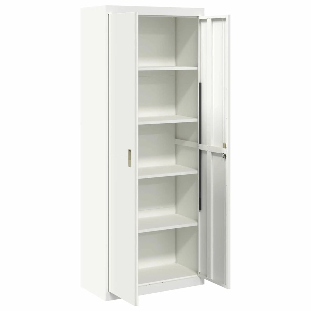 Armadio Bianco 80 x 40 x 200 cm Acciaio