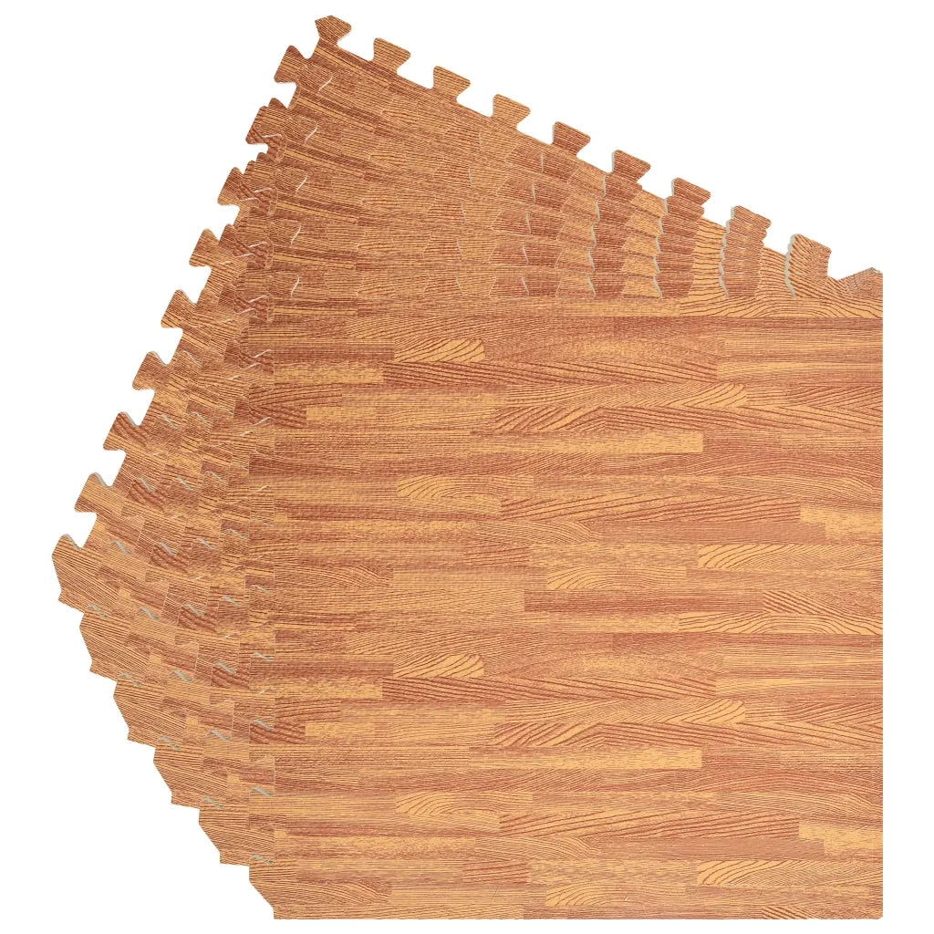 Tappetino a Incastro 6 pz Venature Legno 2,16 ㎡ Schiuma EVA 92458