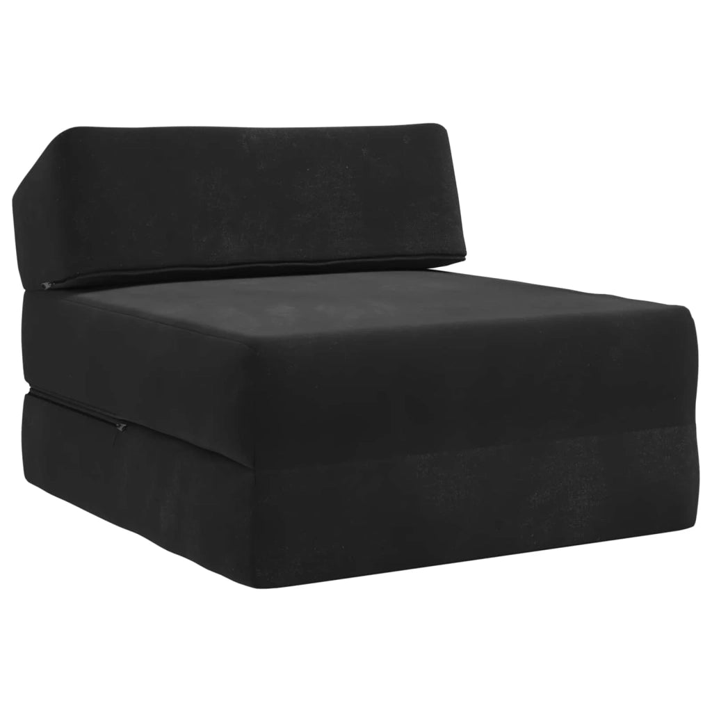 Divano Letto Pieghevole Nero 60 x 70 x 41 cm Tessuto 900062