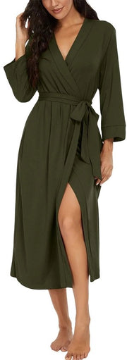 Kimono da Bagno con V Collo per Donna