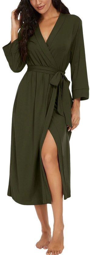 Kimono da Bagno con V Collo per Donna