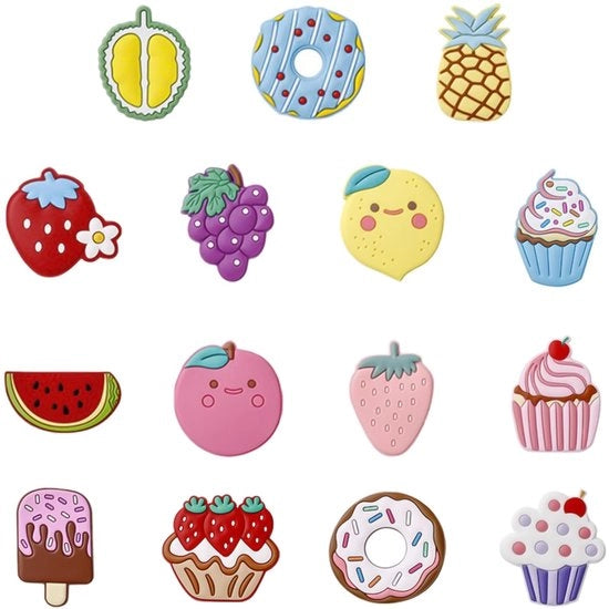 Magneti decorativi per frigorifero, 15 pezzi, poesia per frigorifero, decorativi per bambini, arredamento per la casa, duraturi e impermeabili, decorativi per frigorifero.
