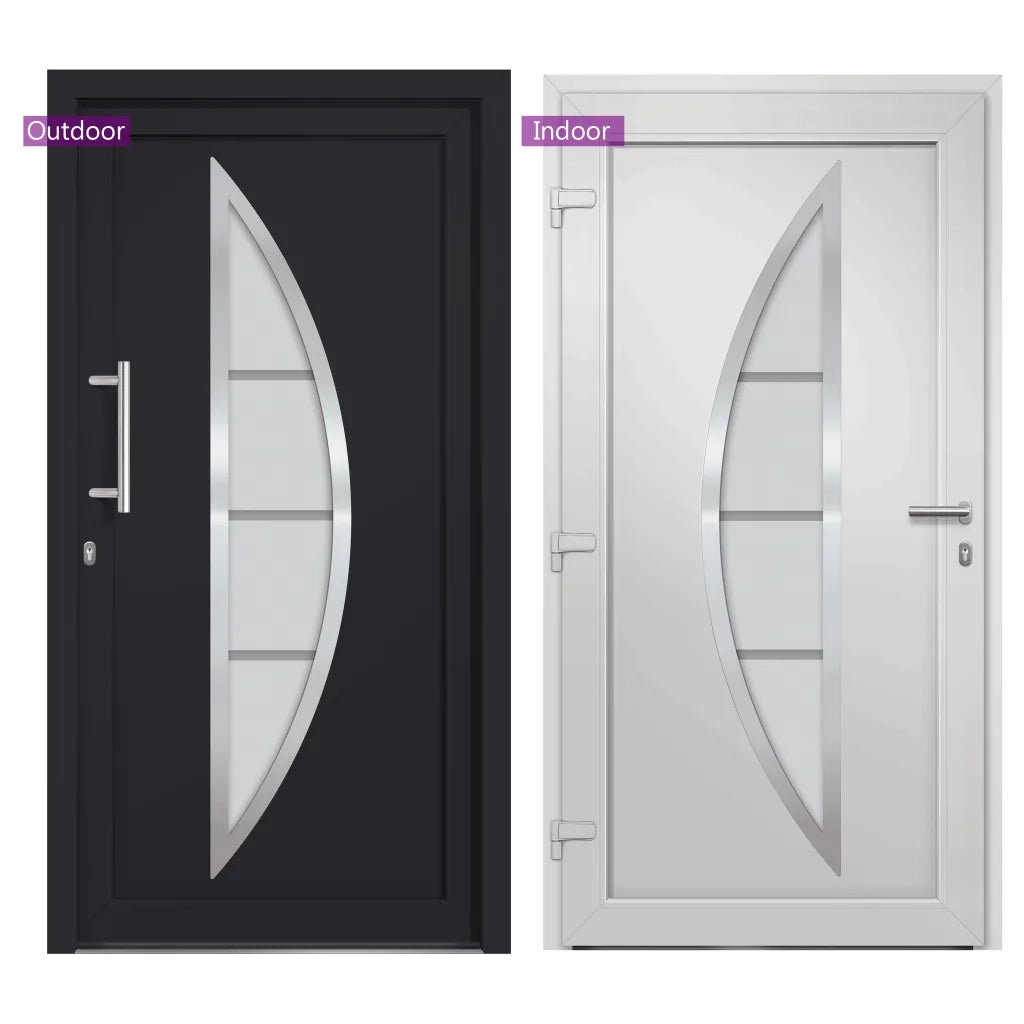 Porta di Ingresso Antracite 88x200 cm cod mxl 63818